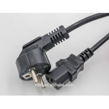 Europäisches VDE-Schuko-Netzkabel mit IEC320-Stecker c13